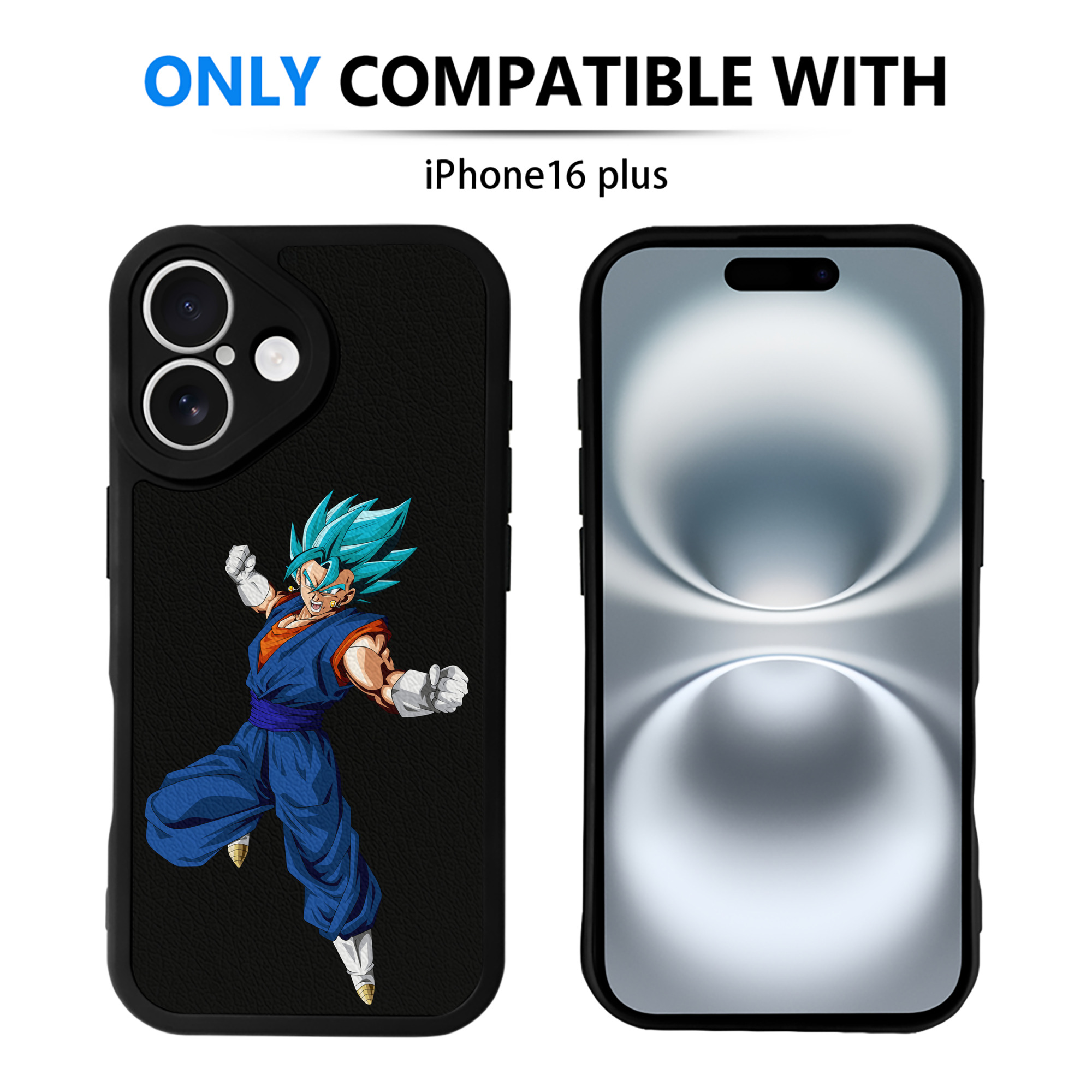 （画像用） ドラゴンボール ベジット DRAGON BALL Vegetto 【iPhone 16シリーズ対応】シリコンスマホケース（レザー調） 材質：シリコン